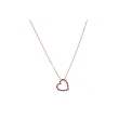 Yeva | Necklace 14 Carat Pink Gold | Diamond Pavé 