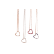Yeva | Necklace 14 Carat Pink Gold | Diamond Pavé 